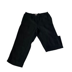 J. Jill 100% Linen Pants Black Size M